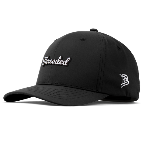 Threaded Script Flexfit Performance Fitted Black