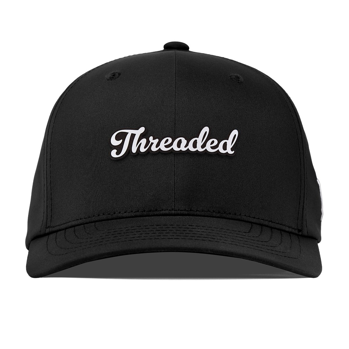 Threaded Script Flexfit Performance Fitted Black