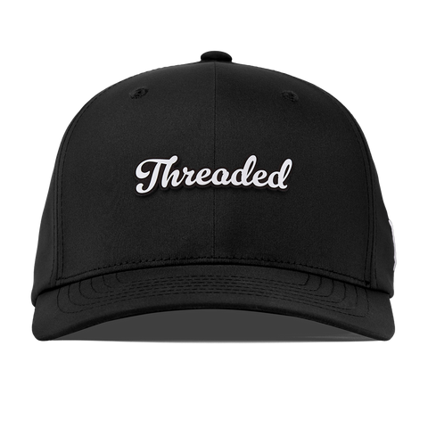 Threaded Script Flexfit Performance Fitted Black