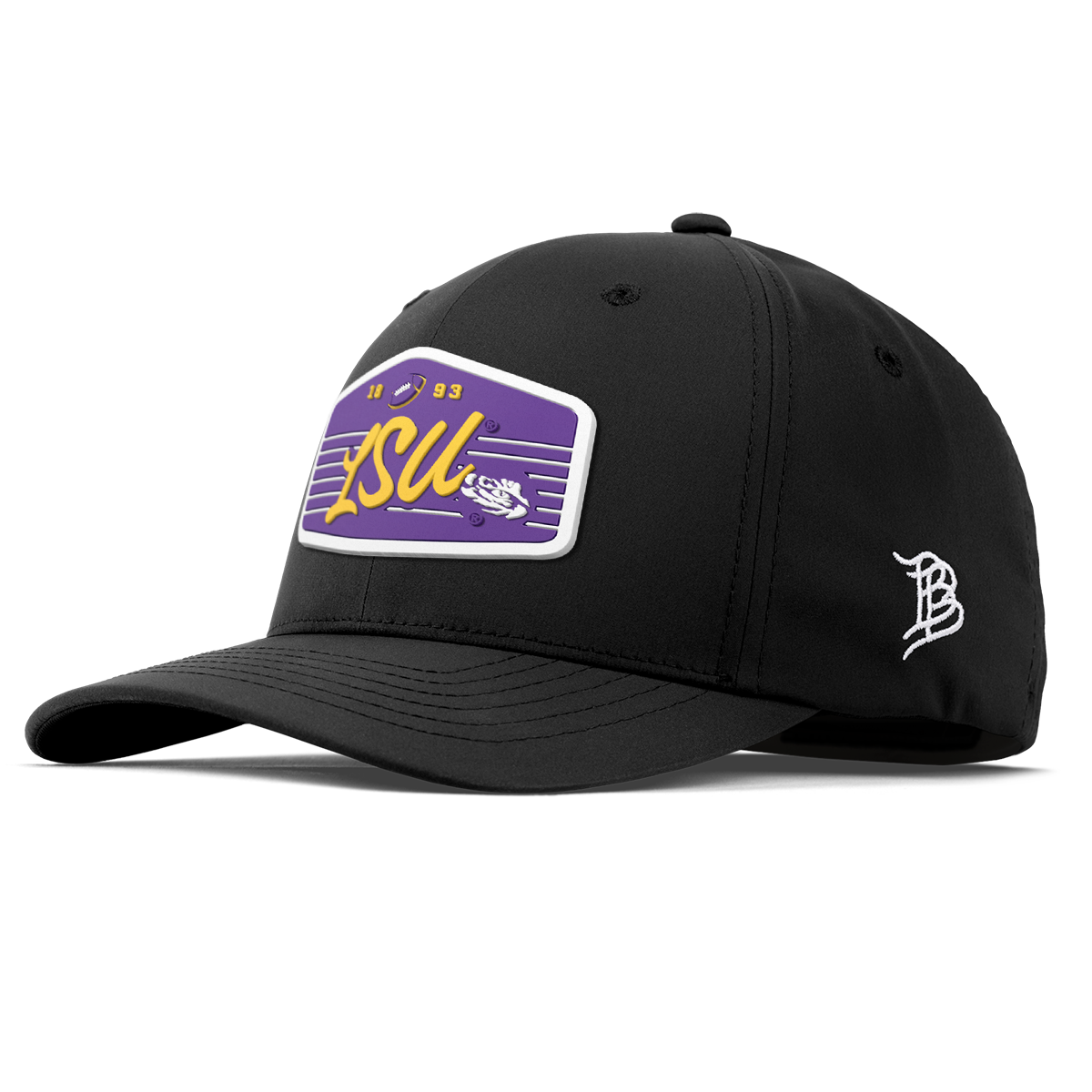 Louisiana State University "Tigers Football" Flexfit Performance Fitted Black