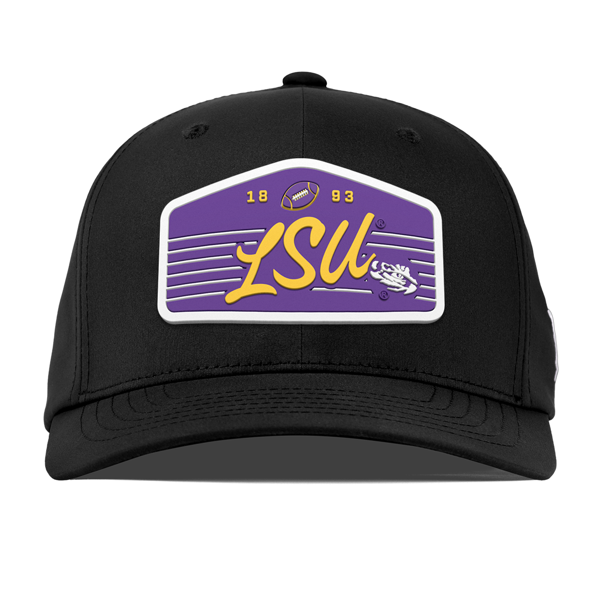 Louisiana State University "Tigers Football" Flexfit Performance Fitted Black