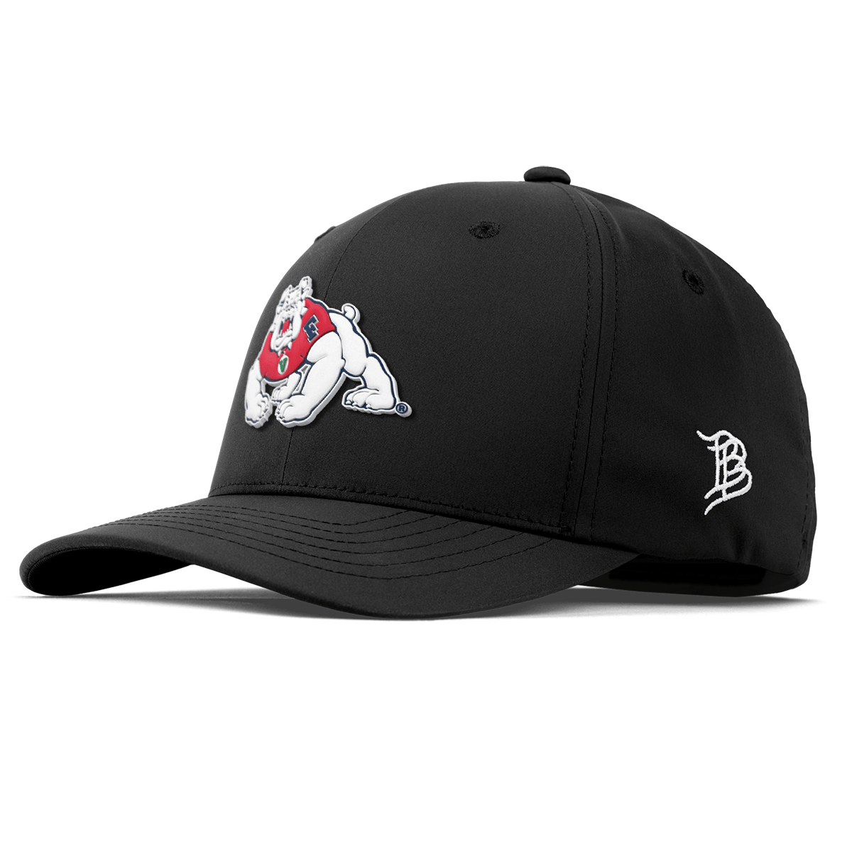 Fresno State University "TimeOut The Bulldog" Flexfit Performance Fitted Black
