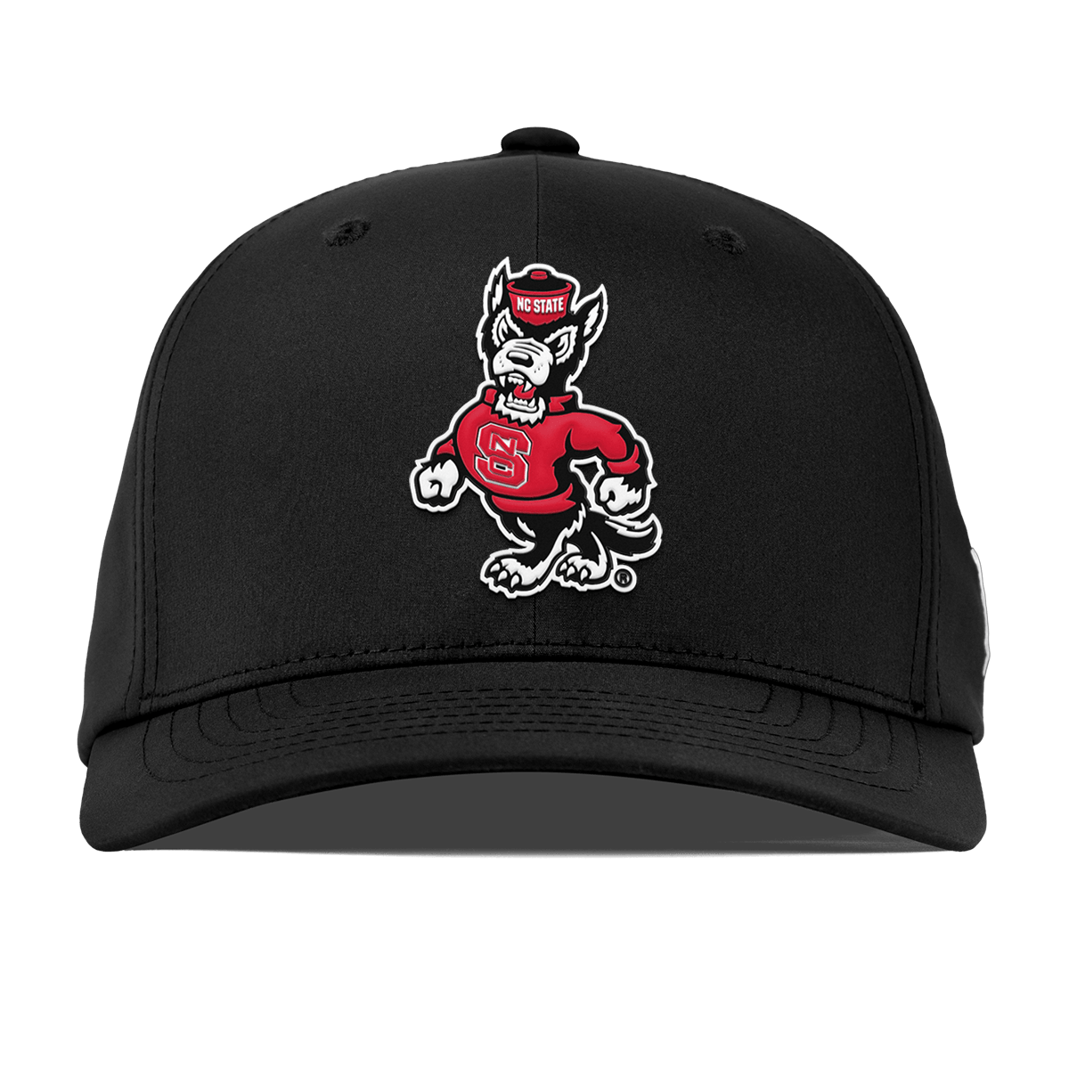 North Carolina State "Tuffy The Wolf" Flexfit Performance Fitted Black
