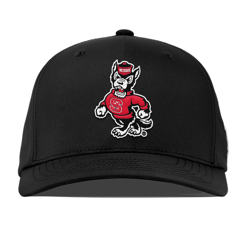 North Carolina State "Tuffy The Wolf" Flexfit Performance Fitted Black