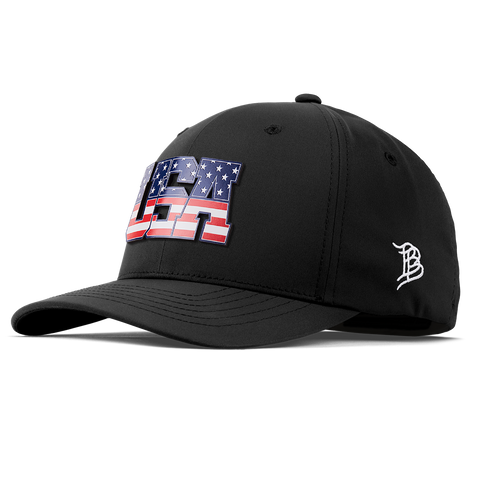 USA Tradition Flexfit Performance Fitted Black