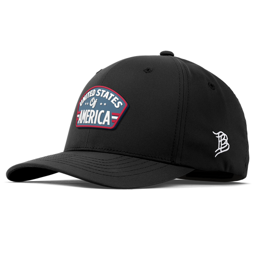 United States of America Badge Flexfit Performance Fitted Black