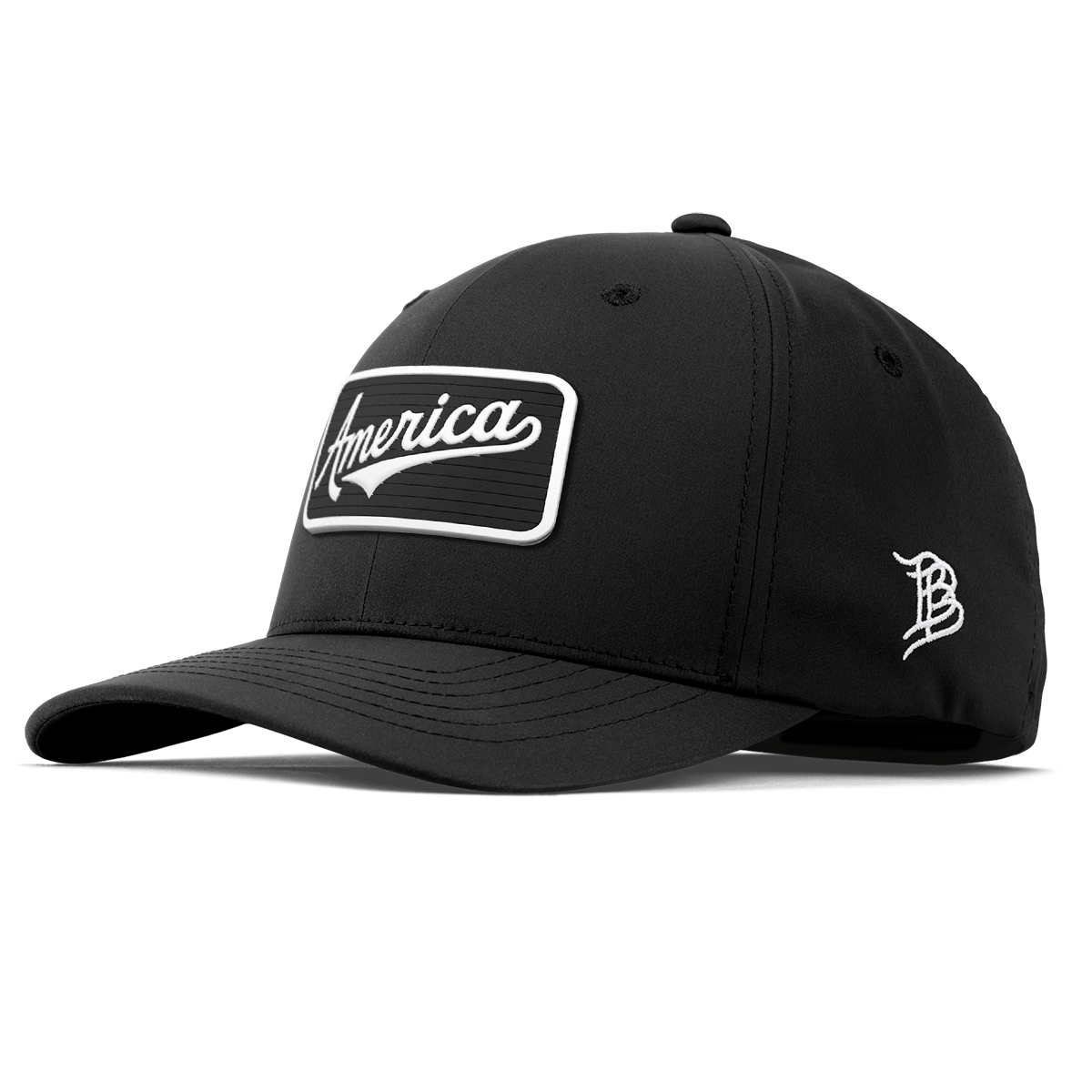 Vintage America Badge Flexfit Performance Fitted Black