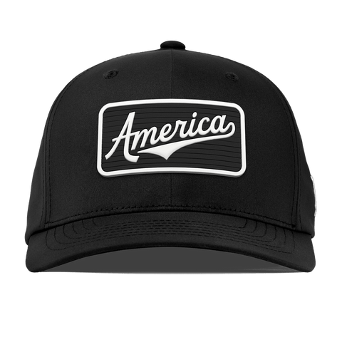 Vintage America Badge Flexfit Performance Fitted Black