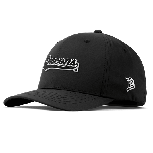 Wake Forest University "Vintage Deacons Script" Flexfit Performance Fitted Black