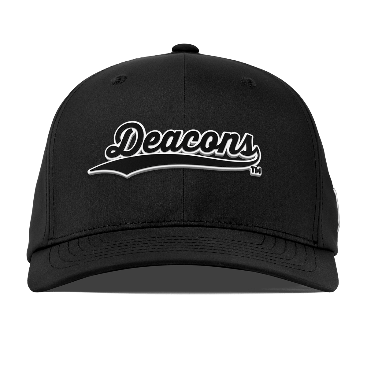 Wake Forest University "Vintage Deacons Script" Flexfit Performance Fitted Black