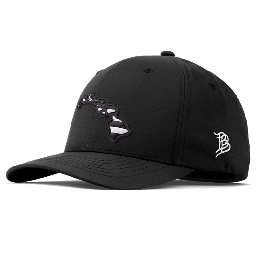 Hawaii Vintage Flexfit Performance Fitted Black