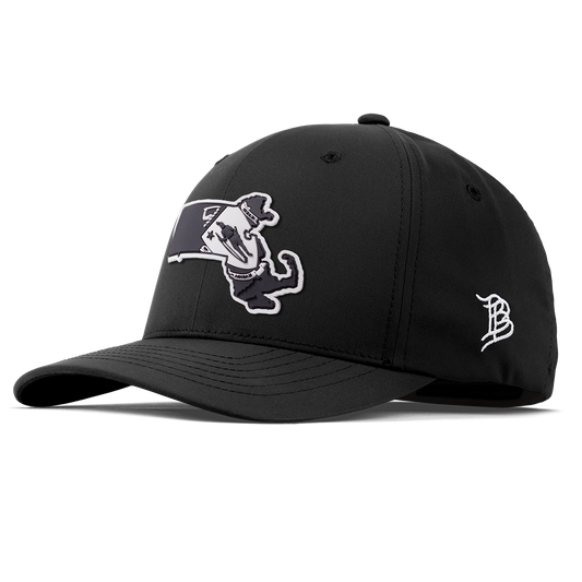 Massachusetts Vintage Flexfit Performance Fitted Black
