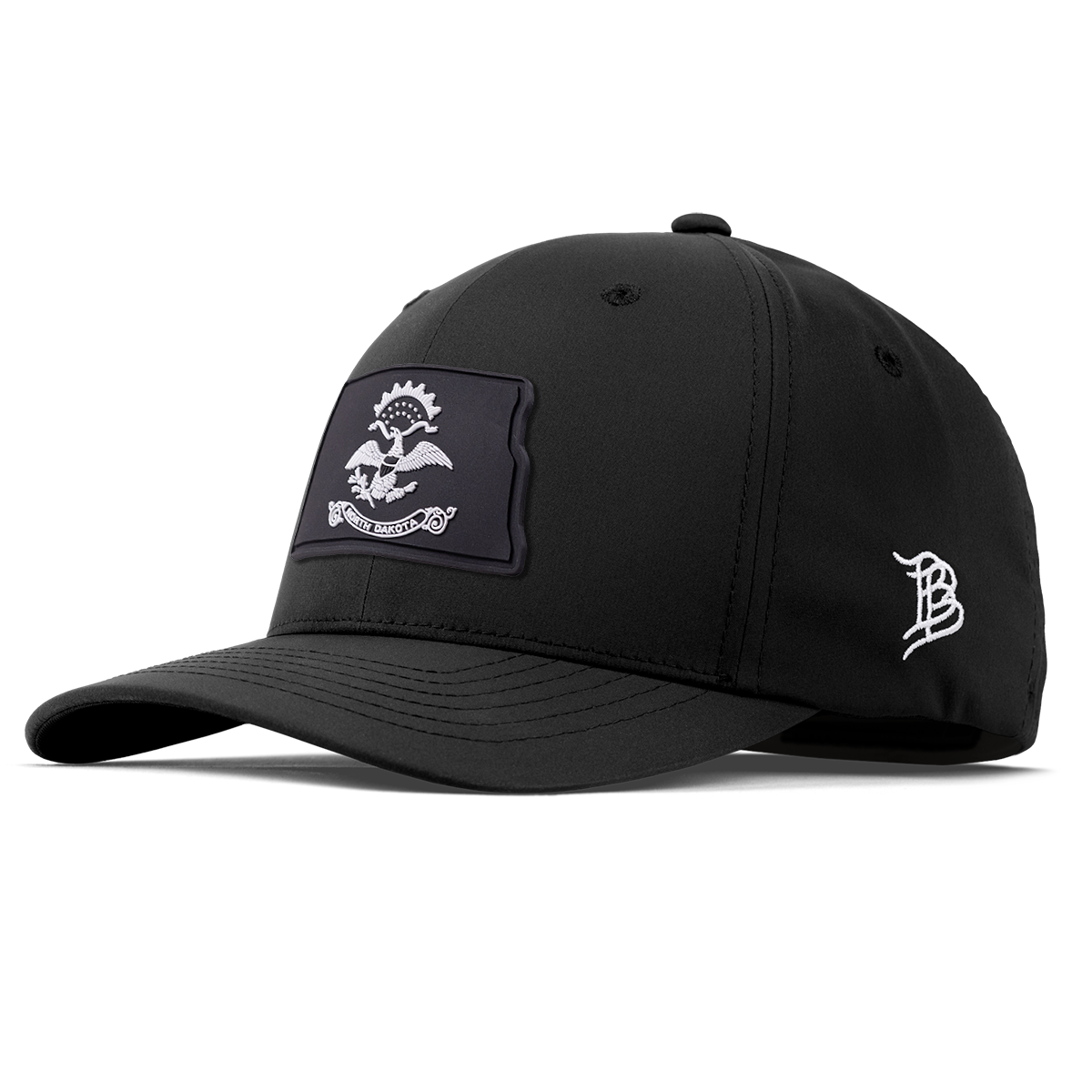 North Dakota Vintage Flexfit Performance Fitted Black