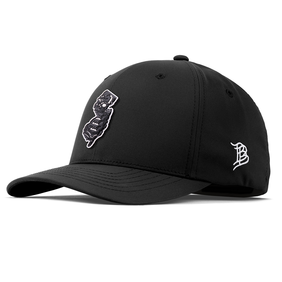 New Jersey Vintage Flexfit Performance Fitted Black