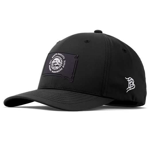 South Dakota Vintage Flexfit Performance Fitted Black