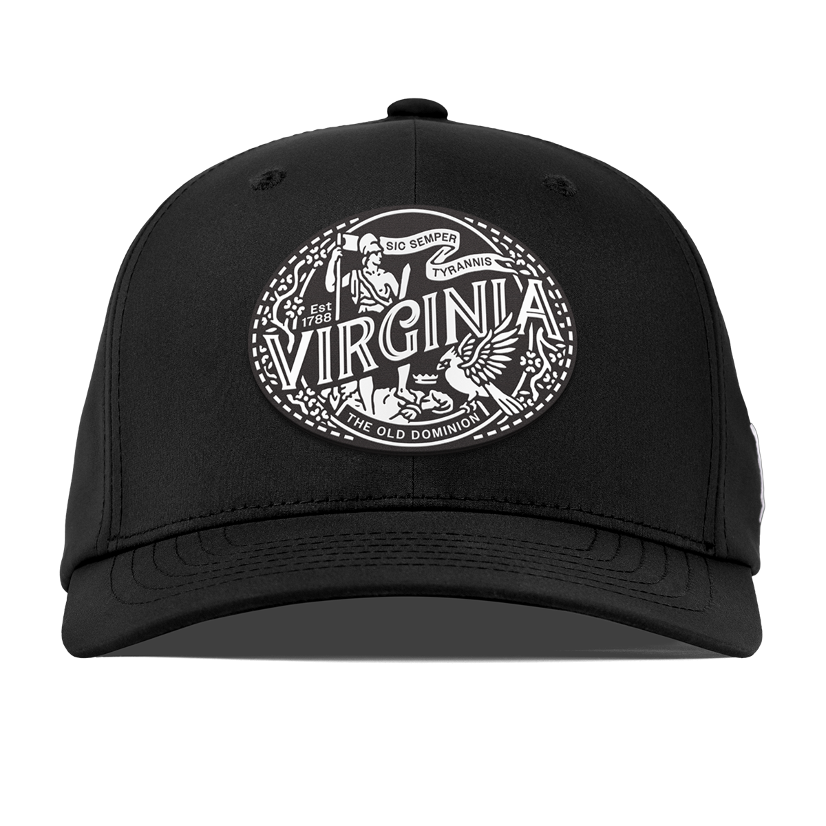 Virginia Traveler Flexfit Performance Fitted Black