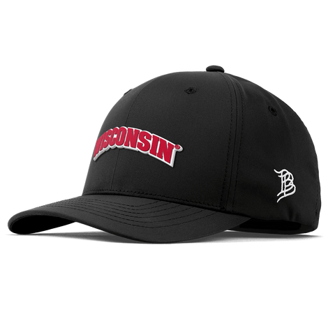 University of Wisconsin "Wisconsin Block" Flexfit Performance Fitted Black