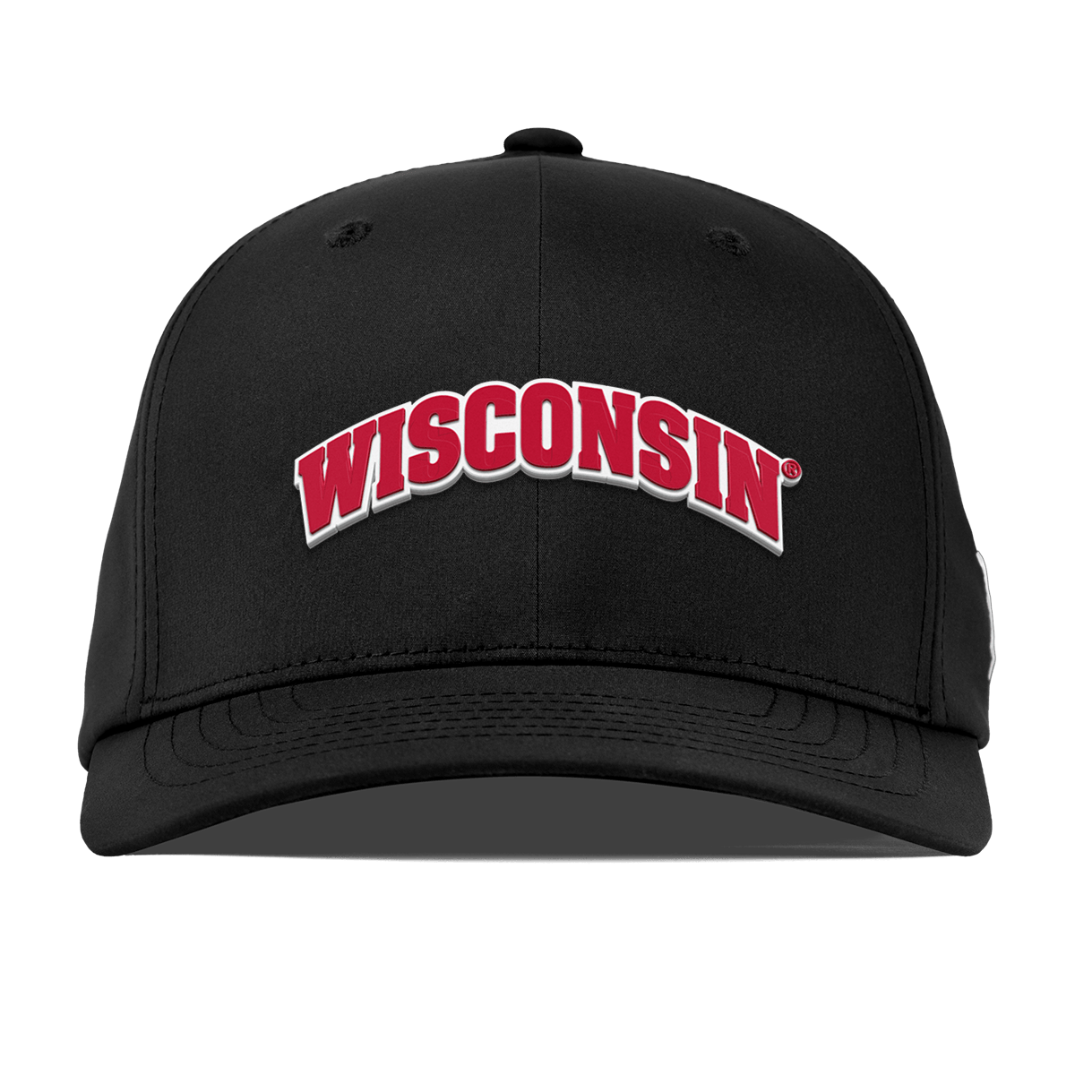 University of Wisconsin "Wisconsin Block" Flexfit Performance Fitted Black