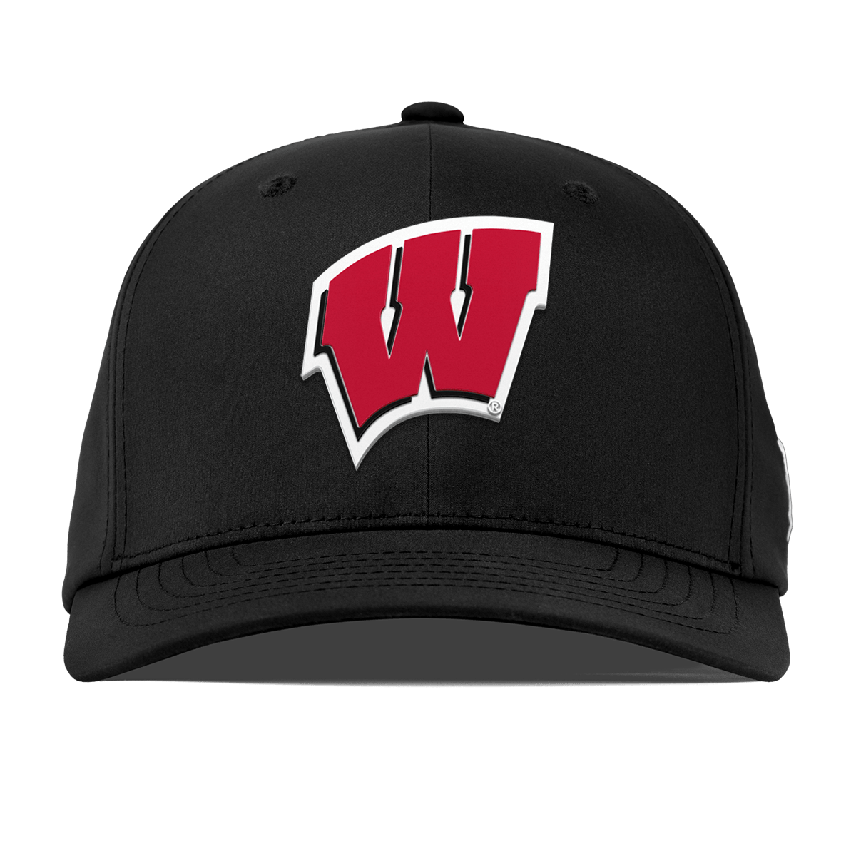 University of Wisconsin "Wisconsin Team Logo" Flexfit Performance Fitted Black