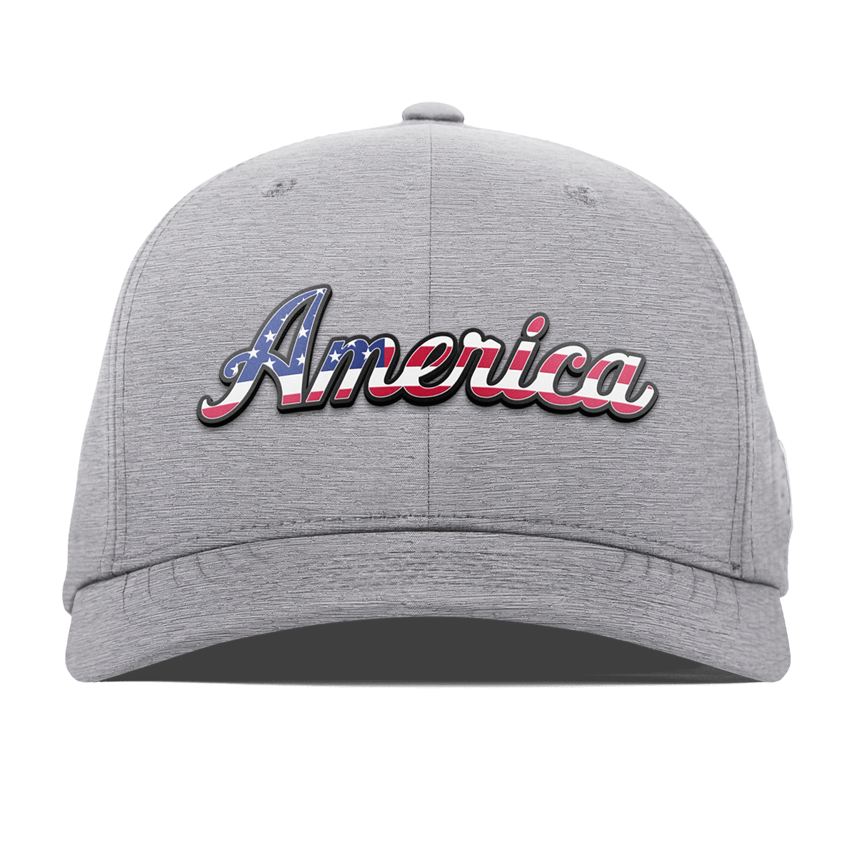 America Flexfit Performance Fitted Heather Gray