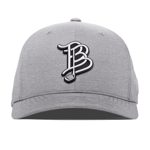 BB Golf Cutout PVC Flexfit Performance Fitted HeatherGray