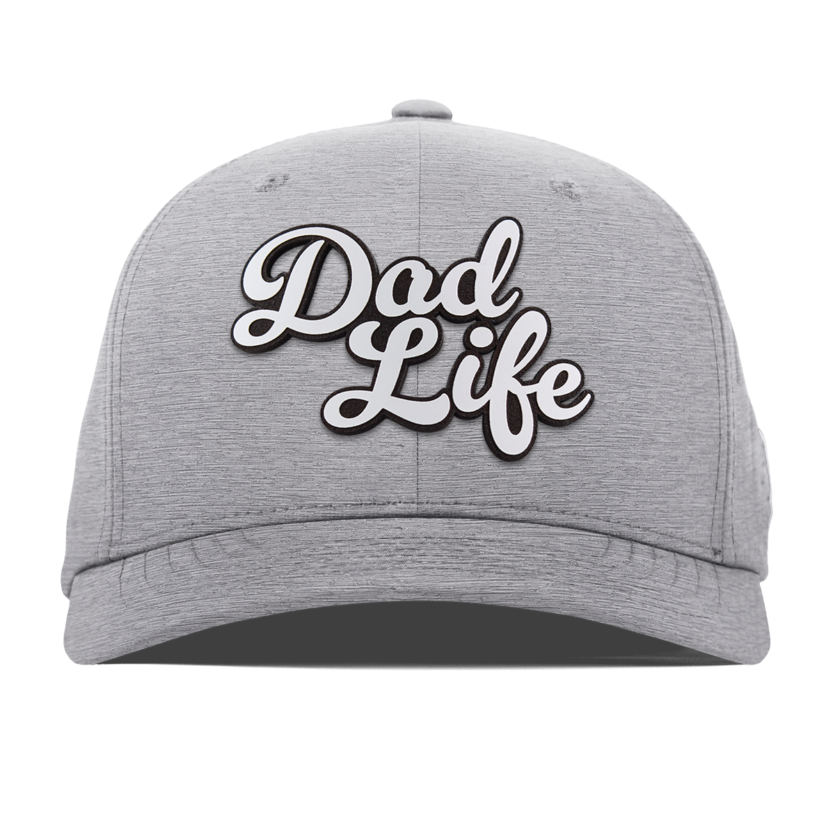 Dad LIfe Script Flexfit Performance Fitted Heather Gray