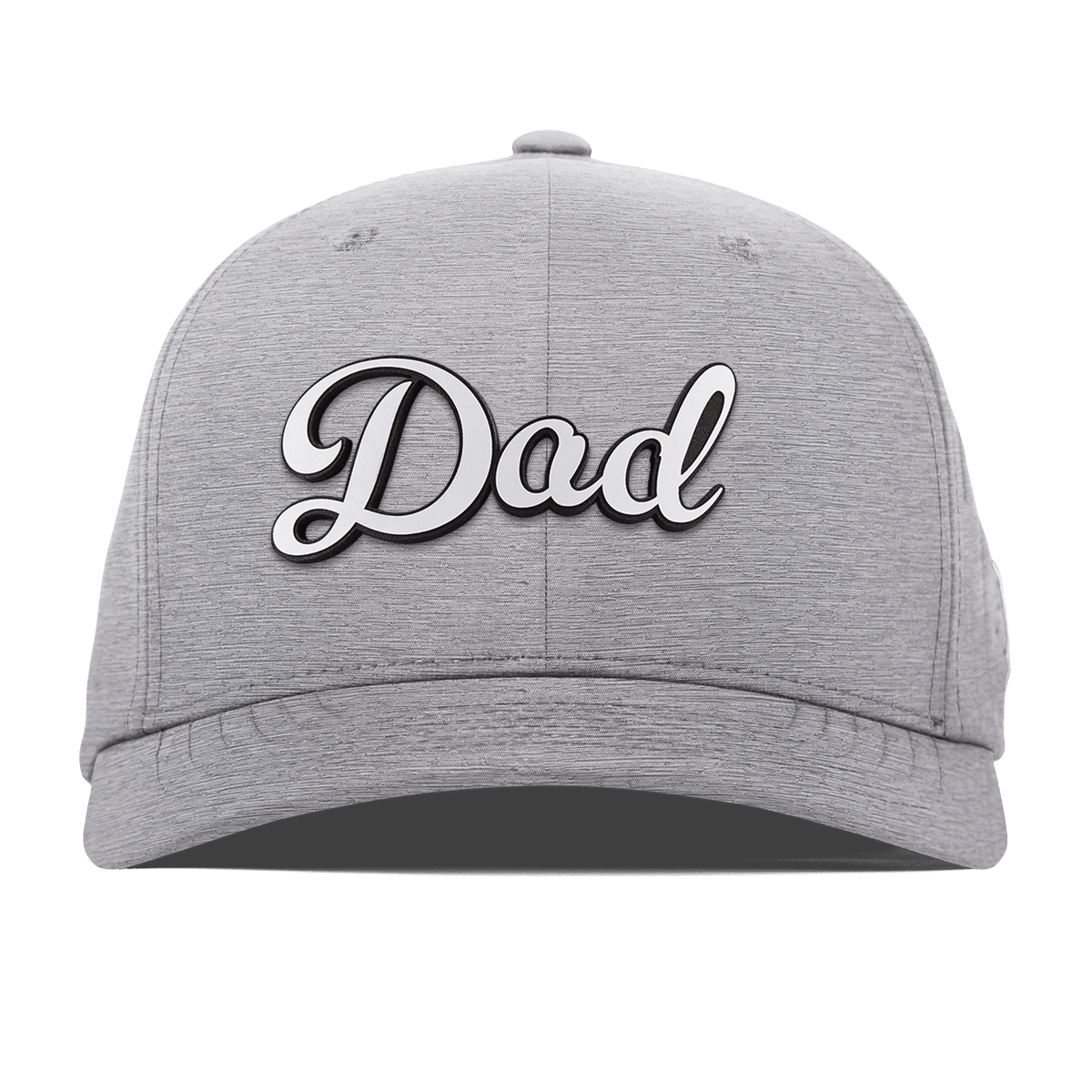 Dad Script Flexfit Performance Fitted Heather Gray
