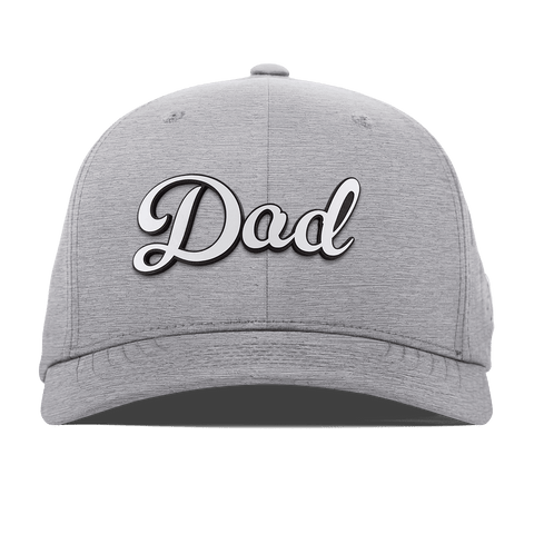 Dad Script Flexfit Performance Fitted Heather Gray