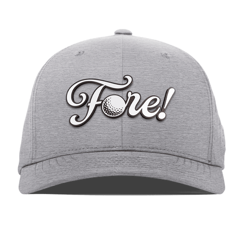 Fore! Script Flexfit Performance Fitted HeatherGray