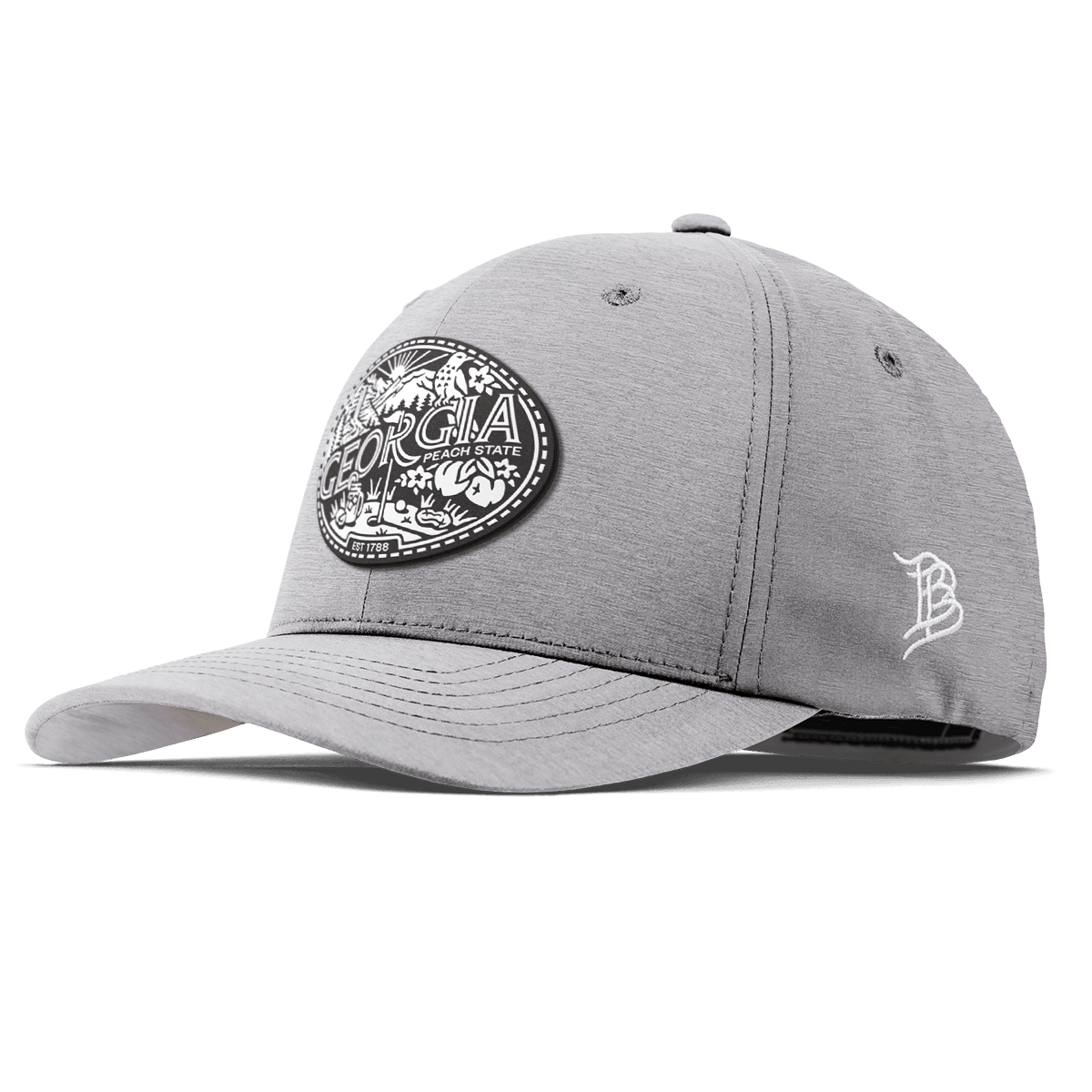 Georgia Traveler Flexfit Performance Fitted Heather Gray