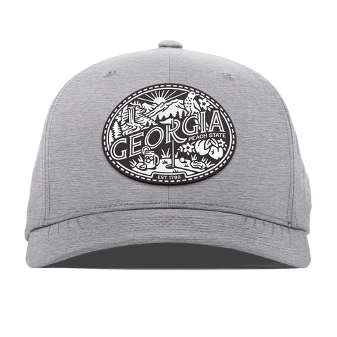 Georgia Traveler Flexfit Performance Fitted Heather Gray