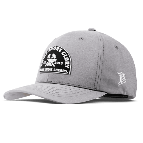 Grind Before Glory Flexfit Performance Fitted Heather Gray