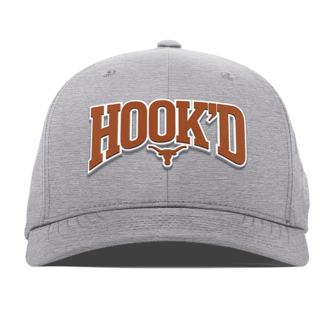 University of Texas "Hook'D" Flexfit Performance Fitted Heather Gray