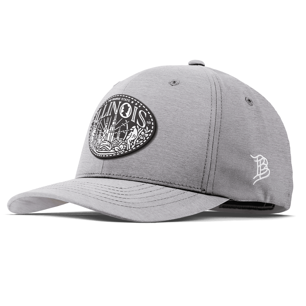 Illinois Traveler Flexfit Performance Fitted Heather Gray