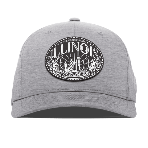 Illinois Traveler Flexfit Performance Fitted Heather Gray