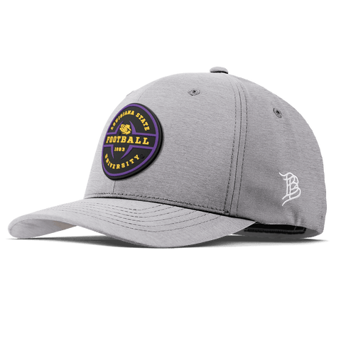 Louisiana State University "LSU Football Legacy" Flexfit Performance Fitted Heather Gray