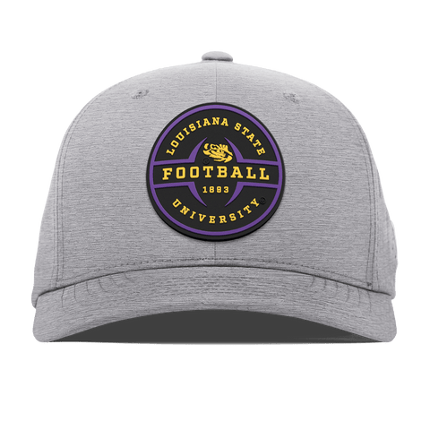 Louisiana State University "LSU Football Legacy" Flexfit Performance Fitted Heather Gray