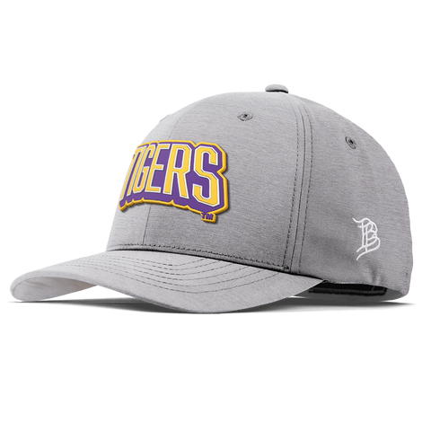 Louisiana State University "LSU Tigers Block" Flexfit Performance Fitted Heather Gray