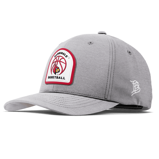University of Louisville "Louisville Basketball" Flexfit Performance Fitted Heather Gray