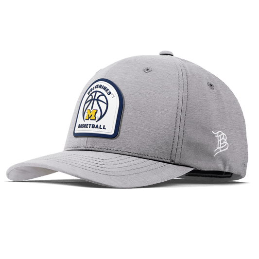 University of Michigan "Michigan Basketball" Flexfit Performance Fitted Heather Gray