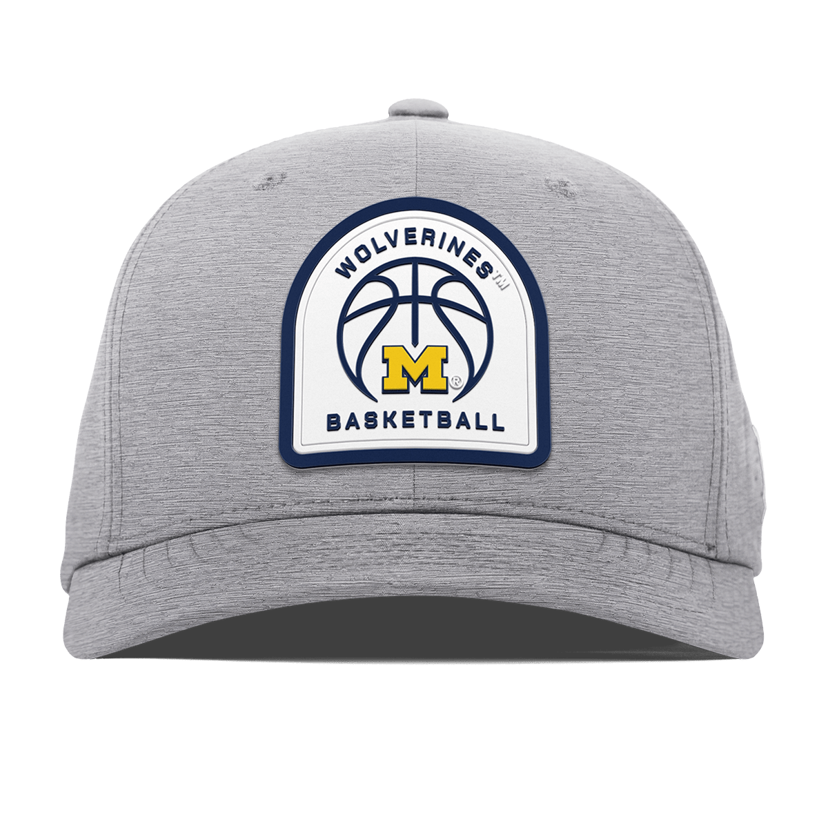 University of Michigan "Michigan Basketball" Flexfit Performance Fitted Heather Gray