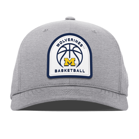 University of Michigan "Michigan Basketball" Flexfit Performance Fitted Heather Gray