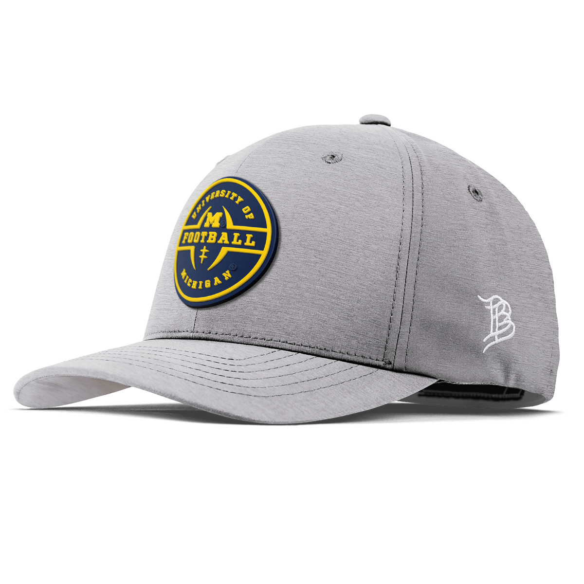 University of Michigan "Michigan Football Legacy" Flexfit Performance Fitted Heather Gray