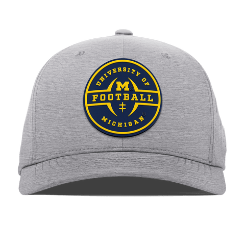 University of Michigan "Michigan Football Legacy" Flexfit Performance Fitted Heather Gray