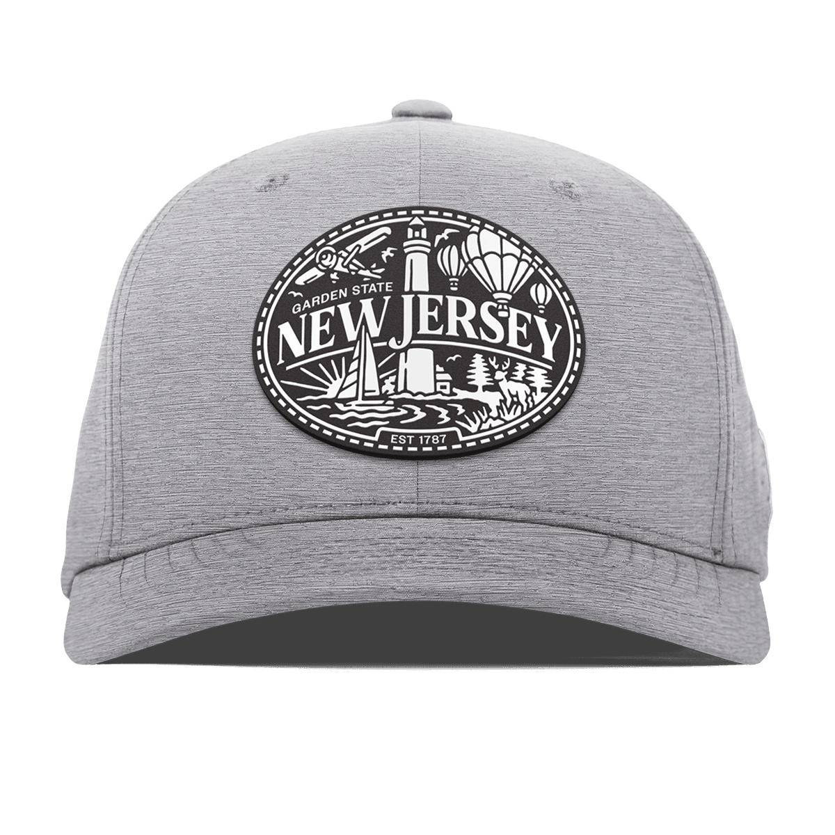 New Jersey Traveler Flexfit Performance Fitted Heather Gray