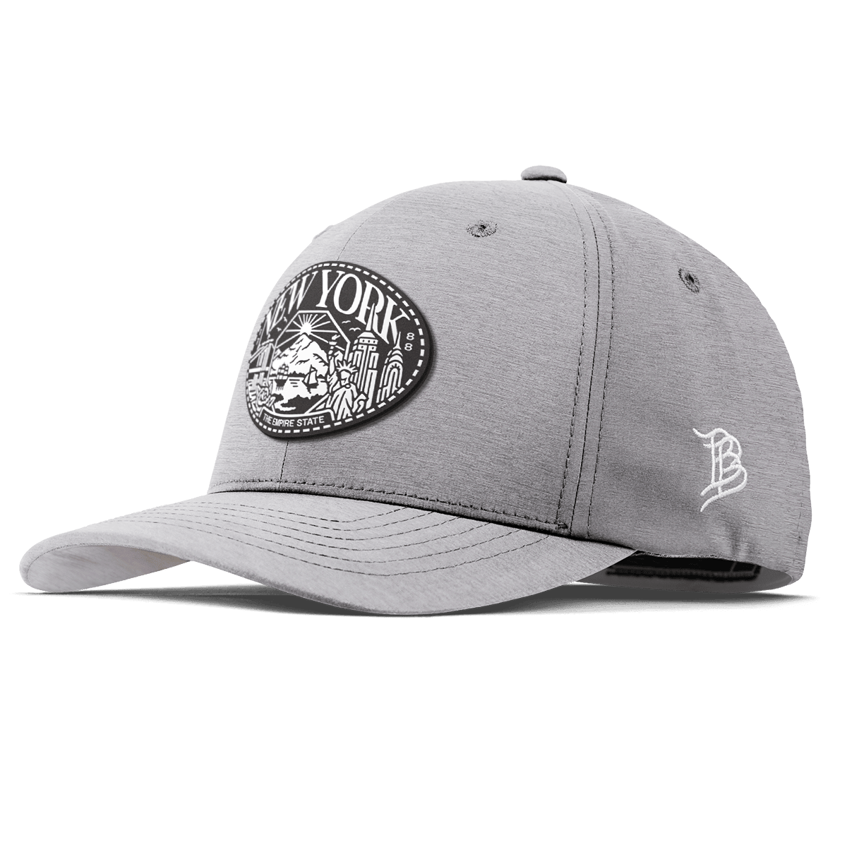 New York Traveler Flexfit Performance Fitted Heather Gray
