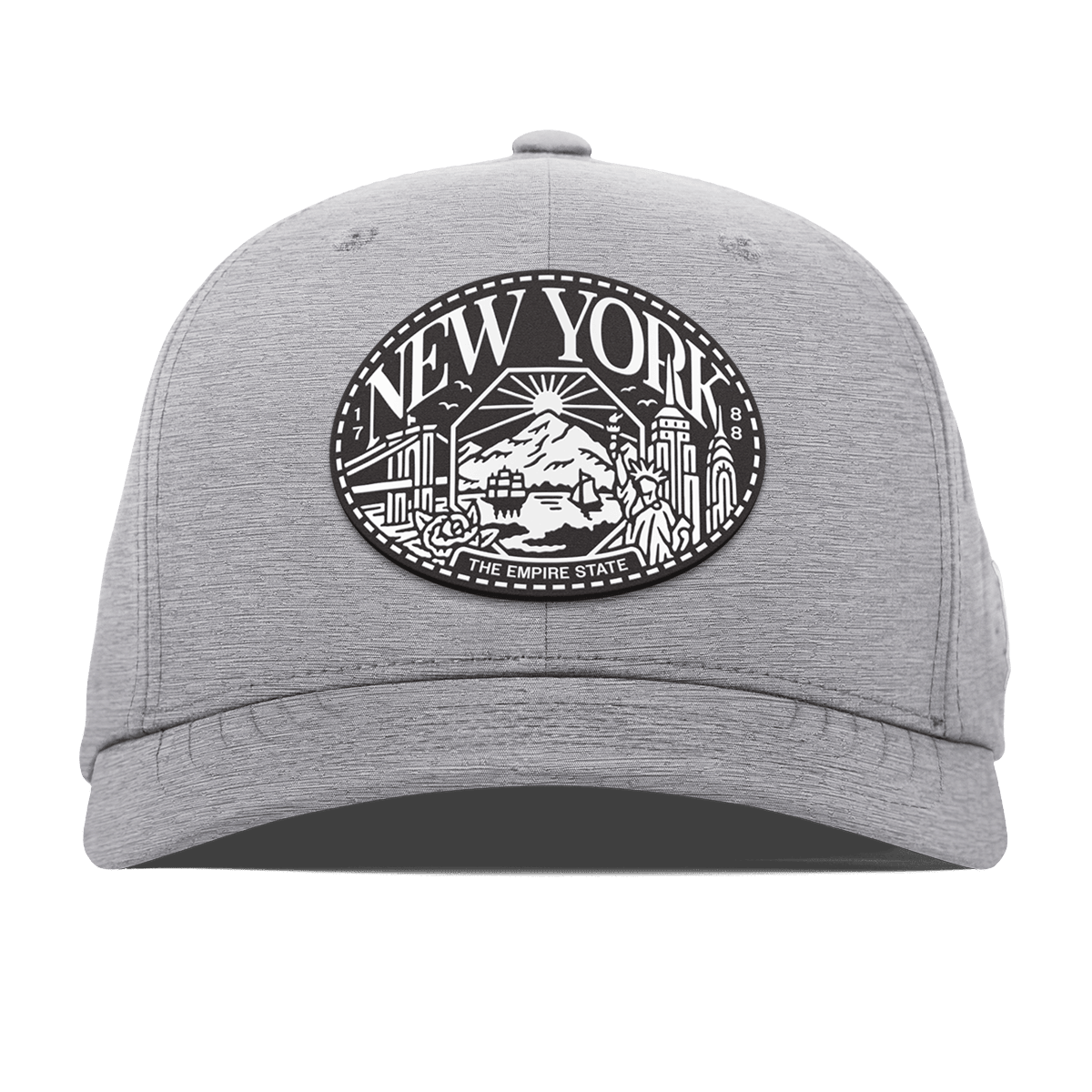 New York Traveler Flexfit Performance Fitted Heather Gray