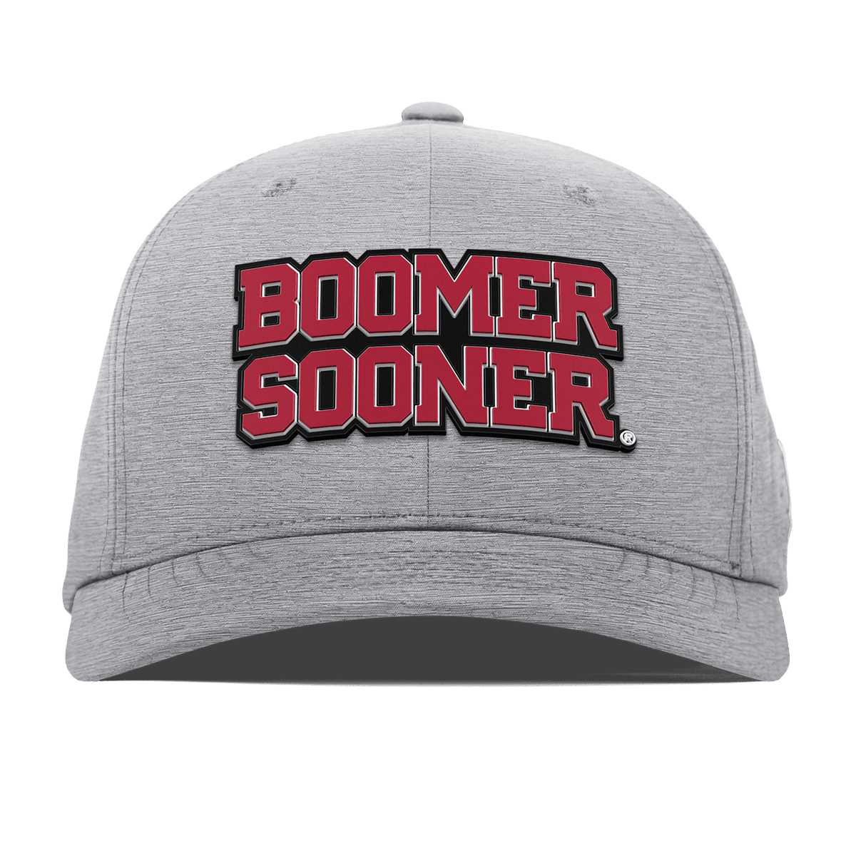 University of Oklahoma "Oklahoma Block" Flexfit Performance Fitted Heather Gray