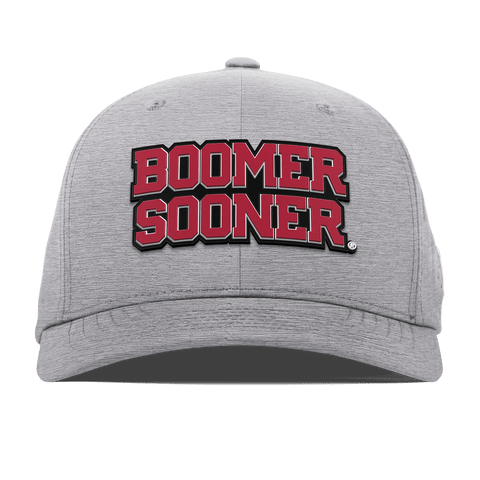 University of Oklahoma "Oklahoma Block" Flexfit Performance Fitted Heather Gray