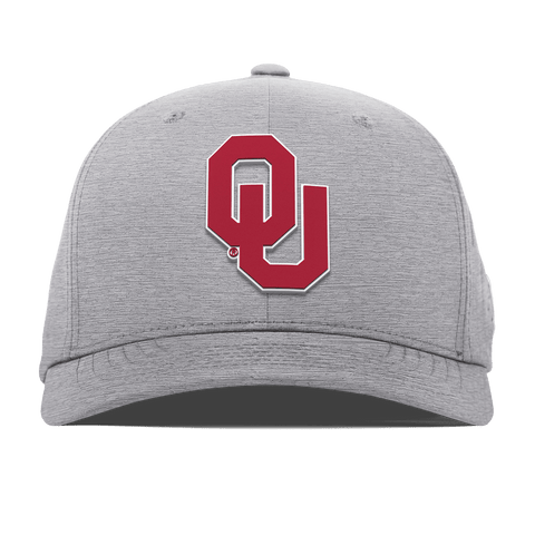 University of Oklahoma "Oklahoma Team Logo" Flexfit Performance Fitted Heather Gray